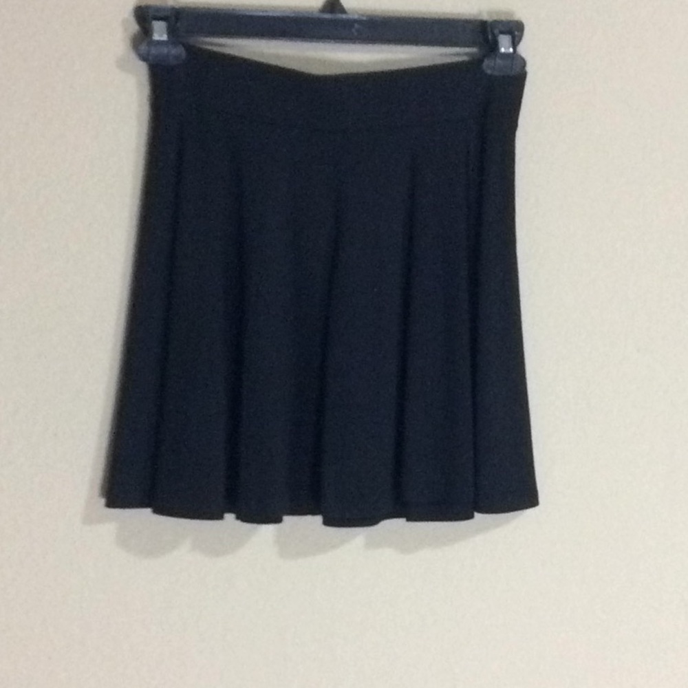 Black mini skirt
